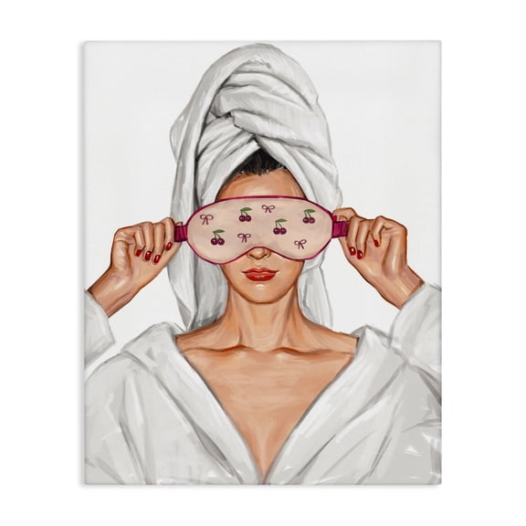 Cherry Eye Mask Fashionista Canvas Wall Art, design by Ziwei Li