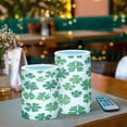thumbnail image 6 of 2 PCS Flameless Candles with Remote Timer LED Battery Operated Flickering Candle Light for Wedding Table Home Decoration Gifts Shamrock Pattern, 6 of 7