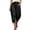 Black, variant on Capri Harem Pants for Women Fashion Pleated Elastic Waist Baggy Cropped Trousers Wide Leg Clothes with Pockets