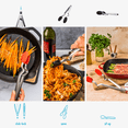 thumbnail image 4 of Dreamfarm Clongs Click-Lock Kitchen Cooking Tongs with Silicone Tips - 9", 4 of 10