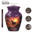 thumbnail image 2 of JAGASY Unicorn Urn for Mother, Purple Small Urns for Human Ashes Keepsake, Sunset Forest Trees & Mountain Decorative Urns for Parents, Cremation Urn for Father, (3 Inch), 2 of 7