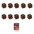 thumbnail image 3 of Contadores Dados Ygjytge 1 6 Cm para Juegos Cartas Magic The Gathering rojo y negro 10 Uds, 3 of 8