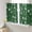 Green, variant on Navy Blue Christmas Sheer Curtains 45 Inches Long, Xmas Trees Snowflake Winter Botanical Light Filtering Window Curtains for Living Room, Rod Pocket Voile Sheer Curtain Drapes, 52"Wx45"L, 2 Panels
