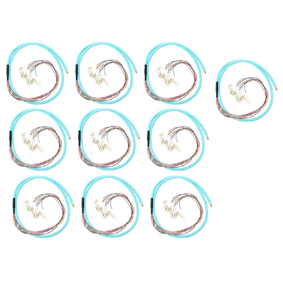 Ultra Spec Cables 12 Strand OM3 50/125 Multimode LC-UPC Fiber Pigtail, 1 Meter - 10 Pack