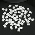 thumbnail image 2 of MasteelfCA 100 PCS 8-shaped Aluminum Steel Wire Crimps Wire Management Accessory (Silver), 2 of 8