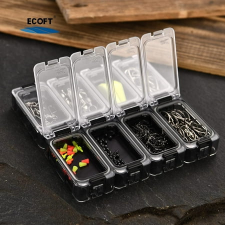 ECOFT Portable Fishing Tackle Box with Removable Compartments Seal and Strong Magnetic Closure - Waterproof Illuminated Fishing Tackle Organizer