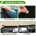 thumbnail image 7 of Unique Bargains Dashboard Cover for Chevylot Colorado 2023-2025 Dash Cover Mat Carpet Center Console Dash Cover Mat Car Interior Anti-Slip Polyester Black Blue 1 Pc, 7 of 7