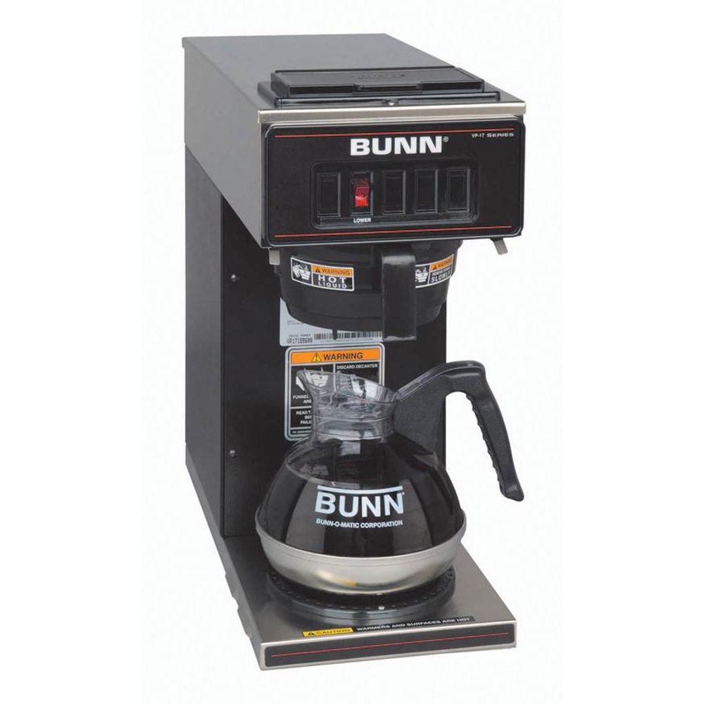 BUNN 13300.0011 VP171BLK Pourover Coffee Brewer with 1 Warmer, Black
