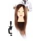 thumbnail image 3 of Cabeza de Maniquí, Cabezal de Muñeca de Cosmetología Exquisita, Cabello Real Mixto Portátil para el Corte de Calefacción de Rizado, 3 of 7