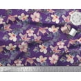 thumbnail image 2 of Soimoi Rayon Fabric Leaves & Floral Printed Fabric 1 Yard 42 Inch Wide, 2 of 3