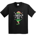 thumbnail image 3 of Inktastic Funny Christmas I'm the Sassy Elf with Shoes and Hat Youth T-Shirt, 3 of 5