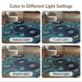 thumbnail image 7 of ODIKA 6'x9' Ultra-Soft Area Rug, Music Note Cd Geometric Circle Abstract Record Album Inspired None Washable, Bare feet friendly, Silk-Touch for Guest Room, Bedroom, 7 of 7