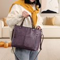 thumbnail image 2 of EnJoCho Ladies Vintage Leather Shoulder Bag Large Capacity Tote Bags Women Crossbody Bag Multi Pocket Shoulder Handbag Trendy Casual Crossbody Bags for Men Women Girl Boy, 2 of 8