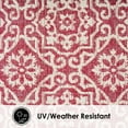 thumbnail image 5 of Nicole Miller New York Patio Country Danica Transitional Geometric Indoor/Outdoor Area Rug, Pink/Ivory , 7'9"x10'2", 5 of 9