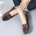 thumbnail image 5 of Women Penny Loafer Casual Comfort Slip on Shoes Walking Flat Driving Wide Width Shoes Ladies, 5 of 15