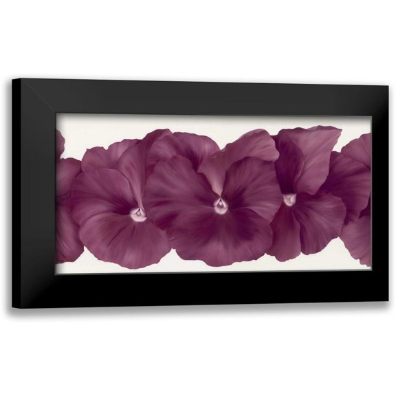 Poelstra-Holzhaus, Yvonne 14x9 Black Modern Framed Museum Art Print Titled - Violet Flower III