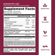 Goli Nutrition Beets Cardio Vegan Vitamin Gummies, 60 Count, With CoQ10 for Heart Health