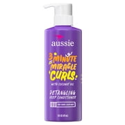 Aussie 3 Minute Miracle Curls Conditioner, for All Hair Types, Paraben Free, 16 fl oz