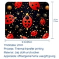 thumbnail image 5 of Ladybird Printed Square Desk Pad Mouse Pad Desk Mat Non-Slip Rubber Bottom – 8.3x9.8 Inch – Suitable for Office and Gaming, 5 of 6