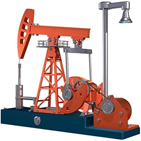 TOYGA 3D Metal Model Kits DIY Pumping Unit Model Puzzle Kit 219 Pieces Oil Pump Working Assembly Kit Desktop Decoration Gift for Children and Adult, 247 x 54 x 227mm (1V439ZK17L958DFTR8)