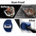 thumbnail image 3 of Couvercle de Protection de Serrure de Porte Verrouille les Couvercles de Butée de Porte Fixés en Bleu, 3 of 5