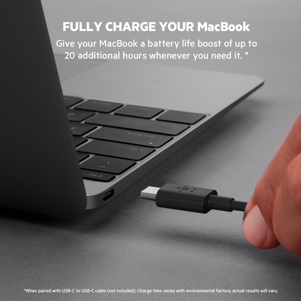 Belkin BoostCharge USB-C PD 20k MAh Power Bank, Portable iPhone Charger,  Battery Charger for iPhone 14, 13, 12, iPad Pro, Galaxy S23, S23 Ultra,  S23+ & More with USB-C Cable Included 