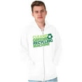 thumbnail image 5 of Save Planet Go Green Love Earth Day Zip Up Hoodie Men's Women's Brisco Brands S, 5 of 6