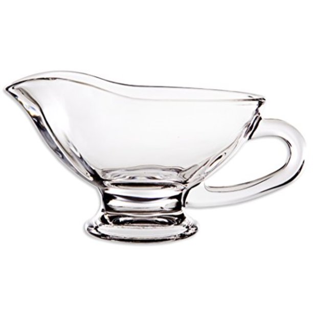 Home Essentials 9100 Tablesetter 10 oz Glass Gravy Boat, Clear
