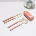 thumbnail image 1 of Dvkptbk Travel Utensil Set with Case, Whea-T Straw Reusable Spoon Straw Forks Tableware, Portable Cutlery Travel Picnic Camping or Daily Use Tableware Kitchen Utensils & Gadgets, 1 of 7