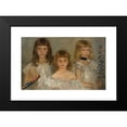 thumbnail image 2 of Lovis Corinth 14x11 Black Modern Framed Museum Art Print Titled - Three Little Girls (Three Girls) (1902), 2 of 5