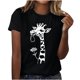 thumbnail image 2 of Xuyuer Women Plus Size T Shirts Short Sleeve Round Neck Casual Graphic Tee Tops, 2 of 6