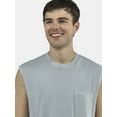 thumbnail image 4 of No Boundaries Sleeveless Muscle Tee Tank Top, Men's & Big Men's, 4 of 5