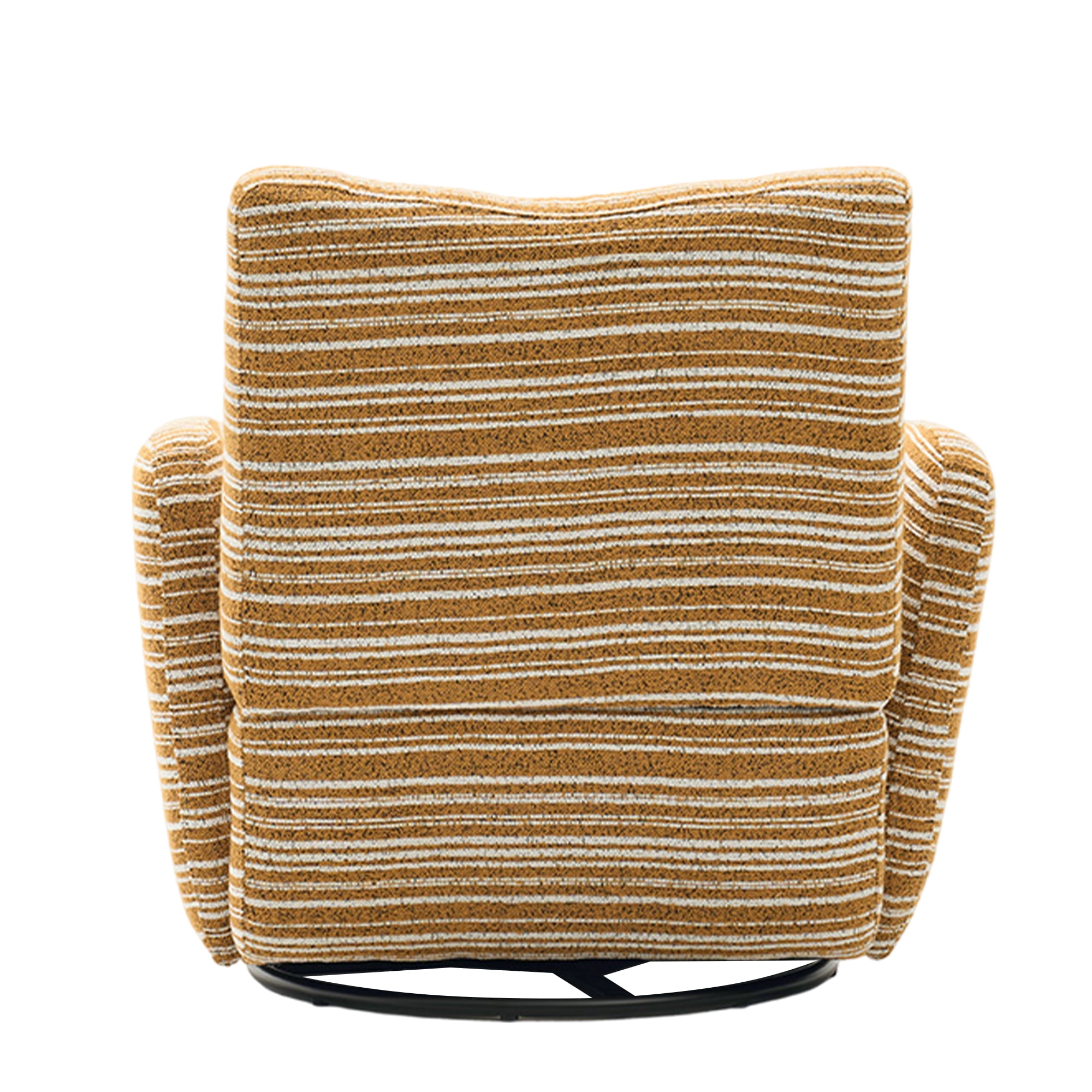 Aukfa 360 Degree Boucle Swivel Accent Chair for Living Room, 20.4" Deep, Support Up to 550lbs, Yellow
