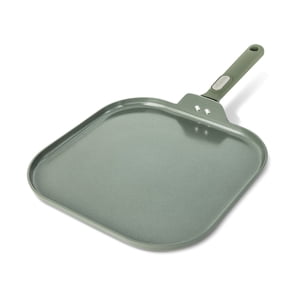 Thyme & Table 11-Inch Ceramic Nonstick Griddle Pan, Moss Green