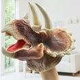 thumbnail image 3 of Dinosaur Hand Toys Handmade Party Gifts Soft Plastic Realistic Animal Dino Glove Puppets for Story Telling, 3 of 8