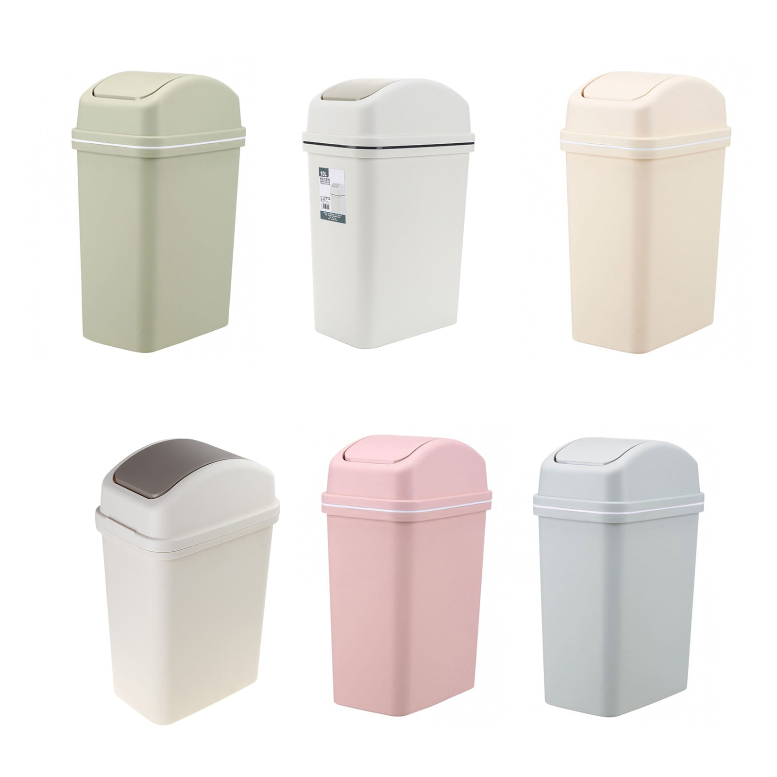 Sealed Top Garbage Bin Large Capacity Trash Can With Easy Swing Lid, for Home and Office Waste Management