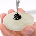 thumbnail image 3 of 2 Pieces Eyelash Extension Jade Stone Glue Lashes Jade Stone Adhesive Pallet Fake Eye Lash Base 2 Inch (Green), 3 of 7