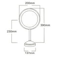 thumbnail image 2 of American Imaginations 10-in. x 15-in. Stainless Steel Above Counter Magnifying Mirror In Chrome AI-28717, 2 of 3