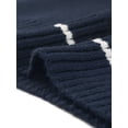 thumbnail image 5 of DARING DIVA Women's Plus V Neck Stripe Cable Knit Pullover Sweater Vest 3X Navy Blue, 5 of 6
