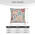 thumbnail image 4 of Bingfone Trendy Floral Design Linen Throw Pillow Covers Cushion Case Pocket Button Vintage Farmhouse Pillowcase-16"x16", 4 of 9