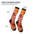 thumbnail image 2 of Lsque Vibrant Floral Collage Portrait Pattern Sport Compression Socks for Men & Women 15-20 mmHg Knee High Nurse Pregnant Running Medical and Travel Athletic, 2 of 6