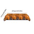 thumbnail image 3 of ChicYu Halloween Party Tablecloth Spooky Festive Table Cover Halloween Table Decor Halloween Dining Table Cloth Cute Table Cover Holiday Party Table Decoration(137x274cm), 3 of 5