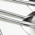 thumbnail image 4 of 6 Pcs Stainless Steel Heart Shape Metal Drinking Straw Reusable Straws Cocktail Spoons Set, 4 of 9