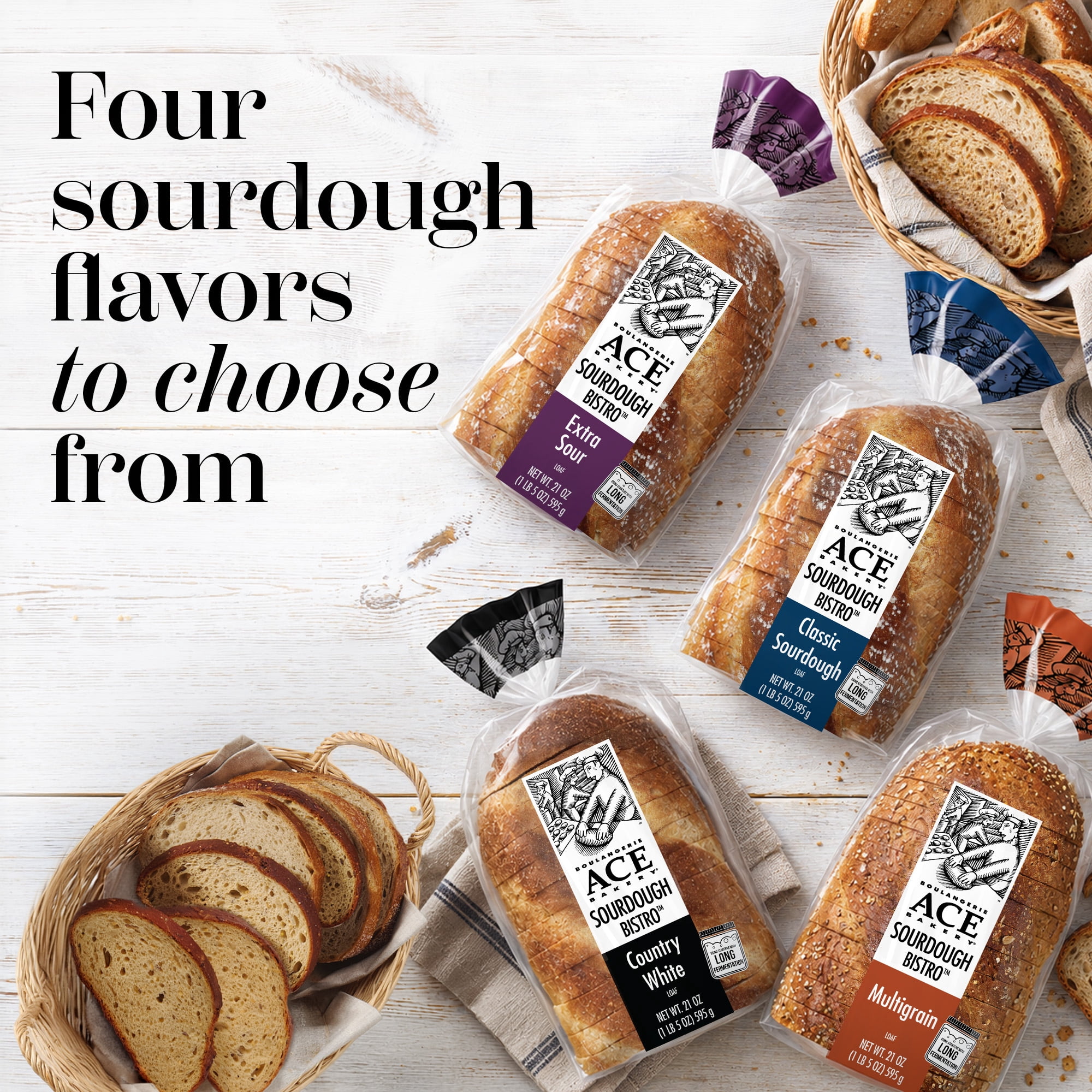 ACE Bakery® Country White Sourdough Bread, Regular Sliced Bistro