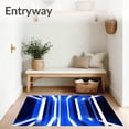 thumbnail image 3 of ODIKA 4'x6' Machine Washable Non-Slip Area Rug, LED Enhanced Reversible with and Stripe Design High Traffic Rug, Blue, 66361, 3 of 7