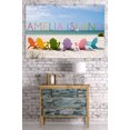 thumbnail image 3 of Amelia Island, Florida, Colorful Beach Chairs (36x54 Giclee Gallery Art Print, Vivid Textured Wall Decor), 3 of 3