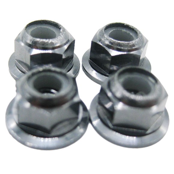 Vogacara Tuerca de bloqueo de rueda de estilo y mano de obra exquisita, 4 piezas, para 1/10 WLtoys K949, color titanio Type3 NO3