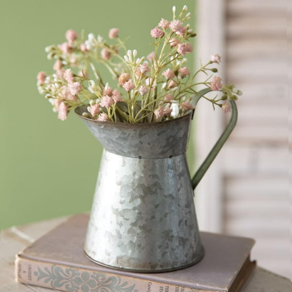 Colonial Tin Works Beatrice Short Pitcher, 5.5-inch Height, Garden Plant Accessories