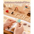 thumbnail image 6 of Robotime DIY Miniature House Kit, Furry Friends' Home Super Creator, Mini Dollhouse Building Set with LED Light, Tiny House Craft Kit for Home Decor, 3D Puzzle Toys Gifts for Adults Teens, 6 of 9