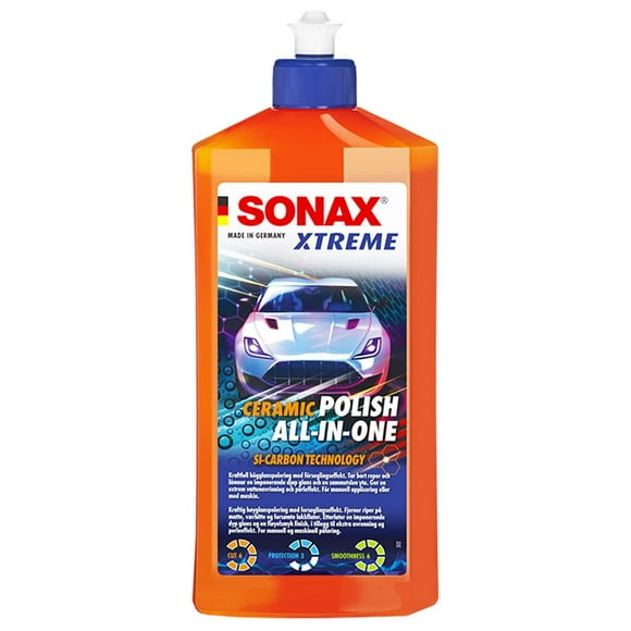 SONAX Ceramic Polish All In One polishes, smooths and seals the paint in just one step